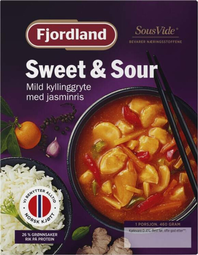 Fjordland Sweet & Sour Kyllinggryte 460g