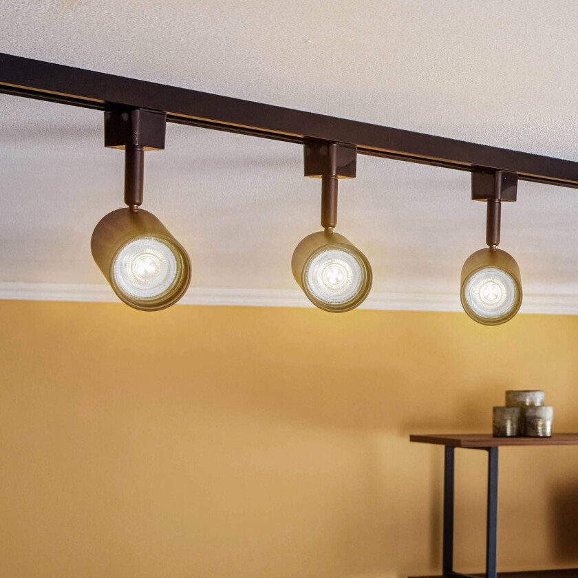 Prios Jorell 1-fase skinnesystem 3 lyskilder svart