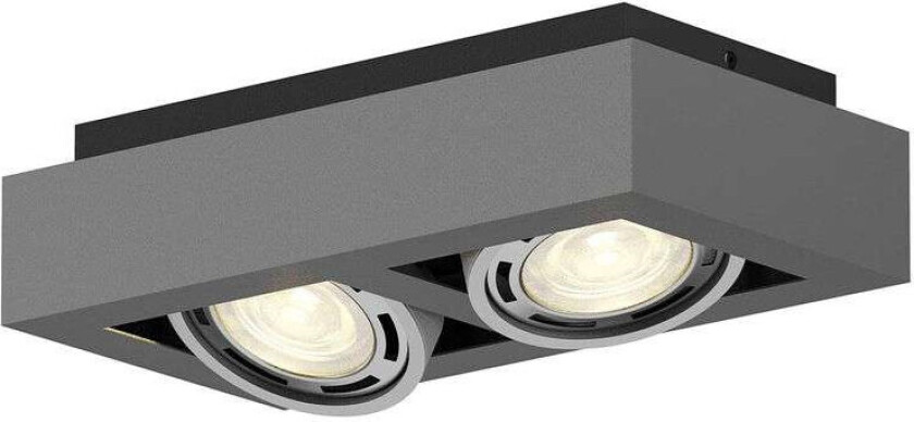 Takspot Ronka, GU10, 2 lyskilder, mørkegrå