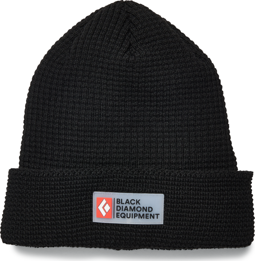 Double Waffle Beanie Black Black unisex
