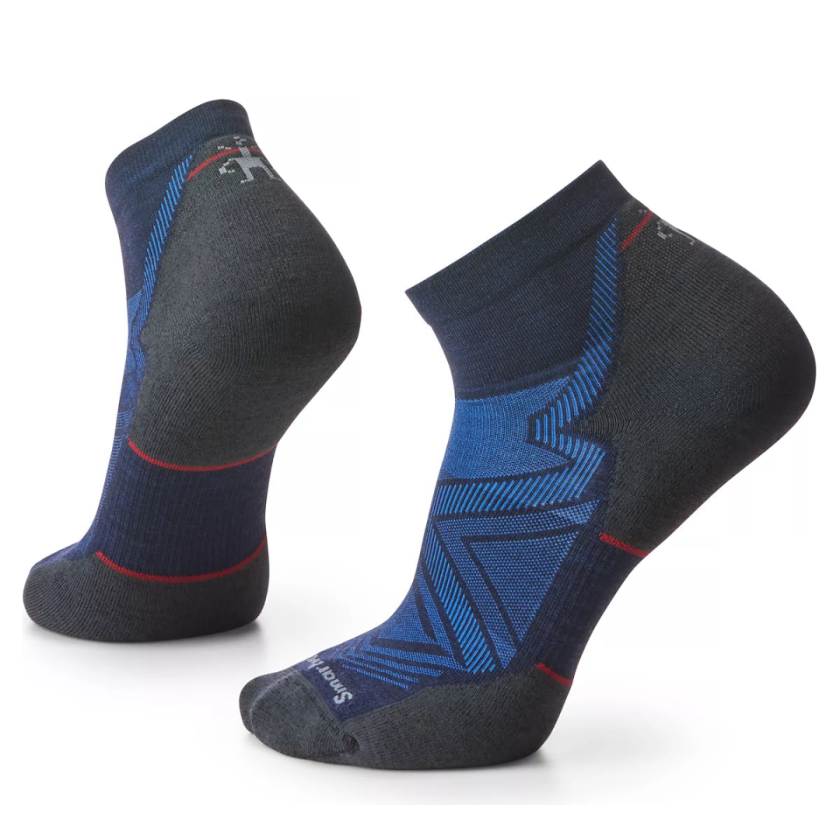Men's Run Targeted Cushion Ankle Socks Deep Navy XL, Deep Navy