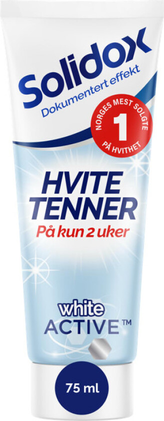 Solidox Tannkrem Hvite Tenner 75ml