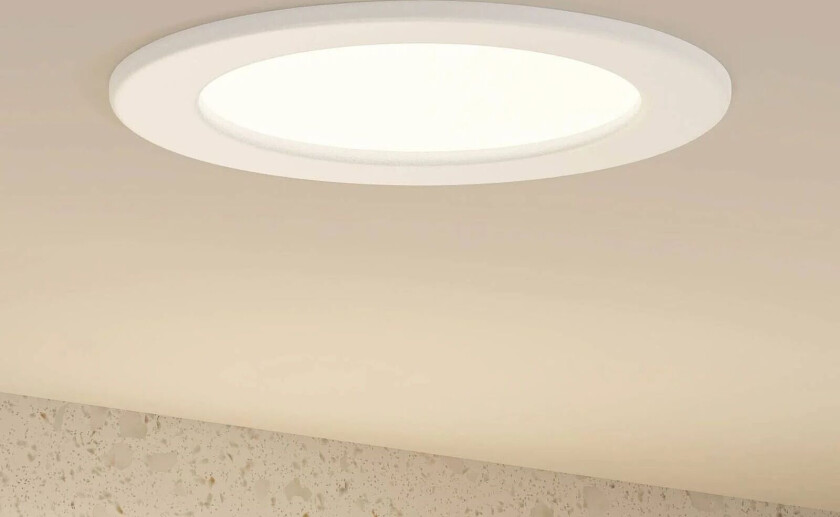 Prios Cadance LED-downlight, hvit, 17 cm