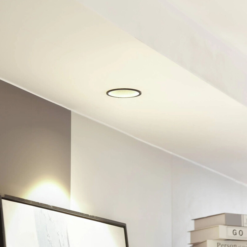 LED-downlight Niria, svart, 2700K