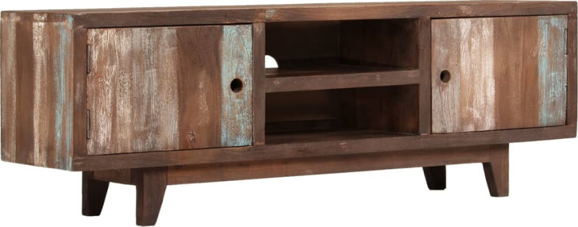 TV-benk heltre akasie gammeldags 118x30x40 cm