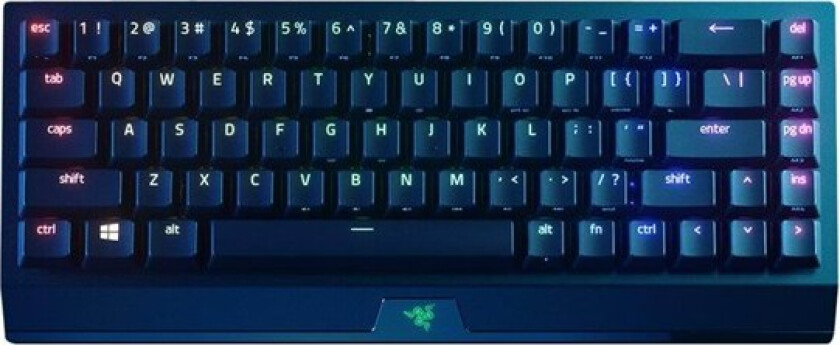 BlackWidow V3 Mini - Yellow - US - Tastatur - Amerikansk Engelsk - Svart