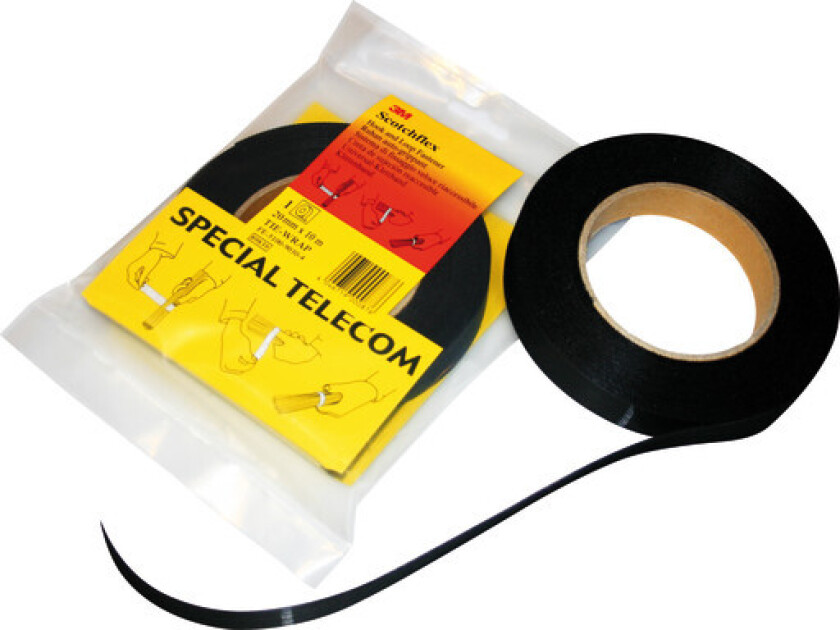 Borrelås Tape Scotchflex 19 mm x 10 meter