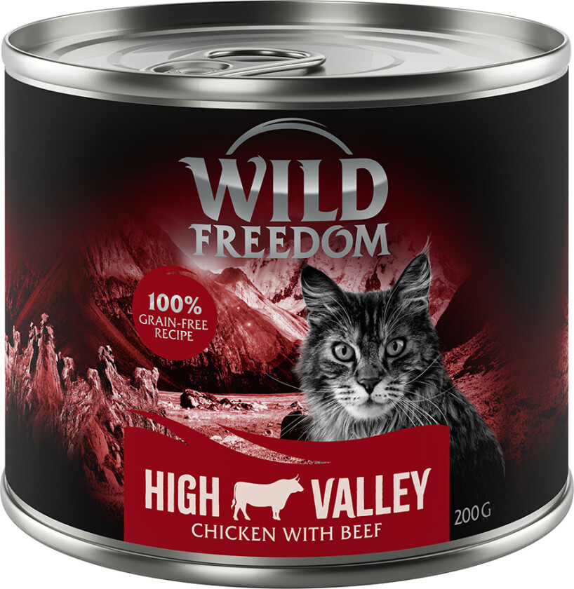 Økonomipakke Wild Freedom Adult 12 x 200 g - Farmlands - Biff & kylling