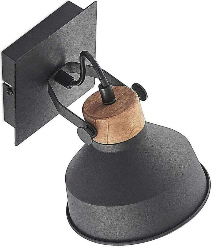 Nefeli vegglampe med tredetaljer 1 lyskilde