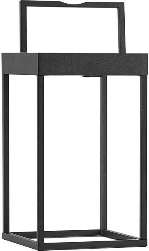 Lynzy LED-solcellelampe, svart, 38,3 cm