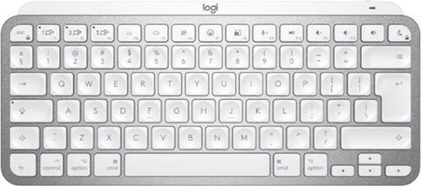 MX Keys Mini For Mac Wireless Keyboard - Pale Grey - US - Tastatur - Amerikansk Engelsk - Grå