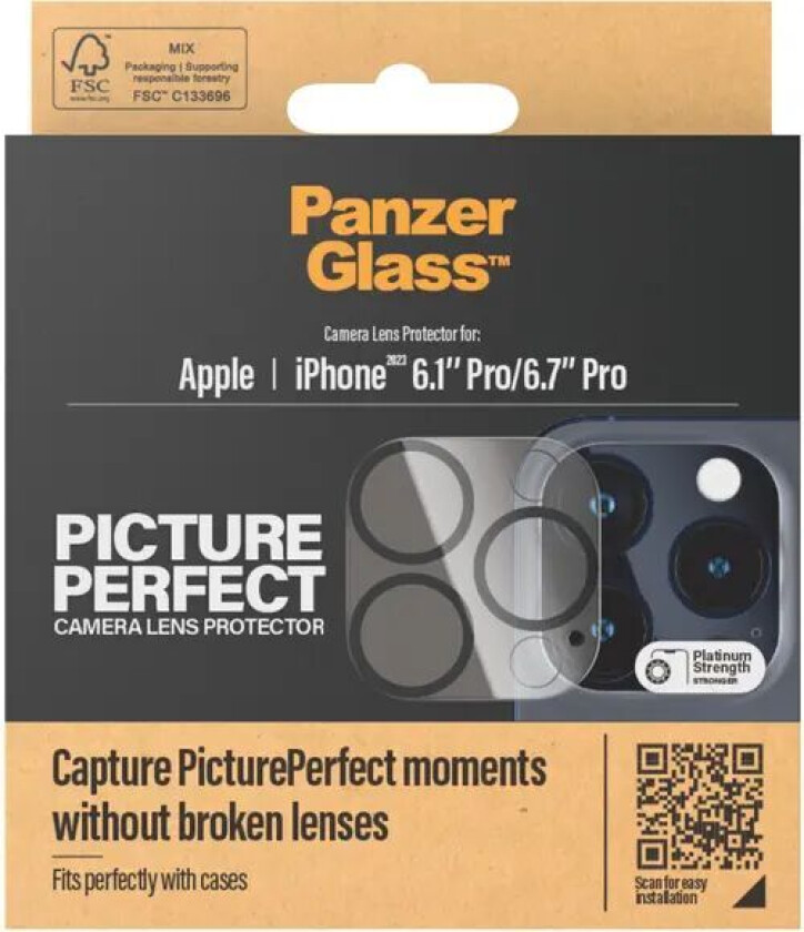 Panzerglass Pictureperfect Camera Lens Protector For Iphone 15 Pro/iphone 15 Pro Max