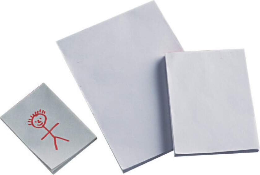 10 stk Notisblokk, ulinjet papir, A7