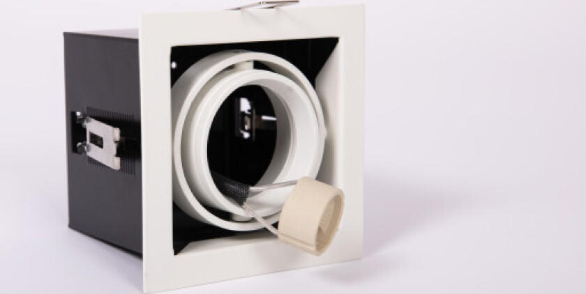 Downlight TANO Kvadro ISO GU10 maks 35W, hvit