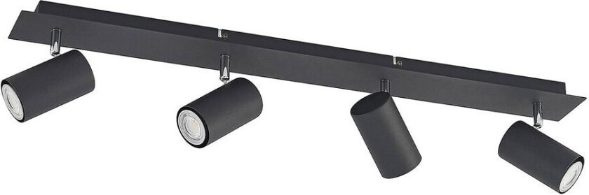 Jeoffrey takspot, 4 lyskilder, 80 cm, svart