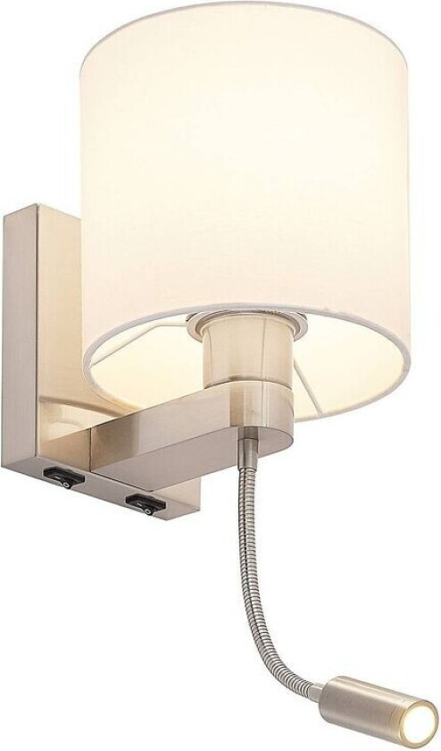 Brinja vegglampe fleksibel LED-arm, hvit