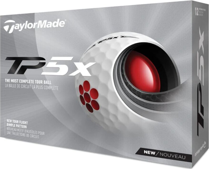 Taylormade Tp5x Golfball Hvit