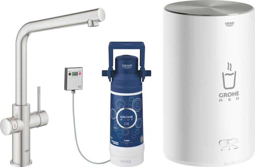 Kjøkkenkran med integrert vannkoker Grohe Red II Duo L-Pip