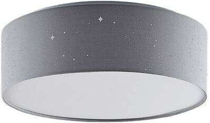 Ellamina LED-taklampe, 40 cm, lysegrå