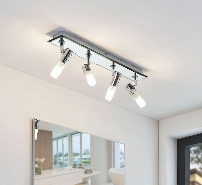 Spot til bad Zela, 4 lyskilder, 53 cm lang