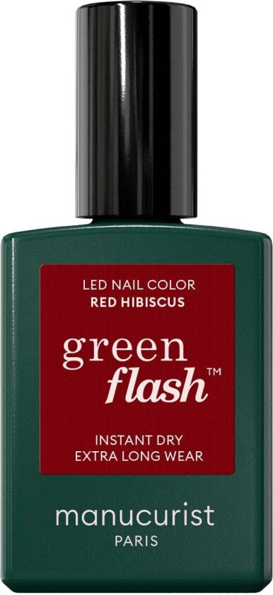 Green Flash Gel Polish Red Hibiscus