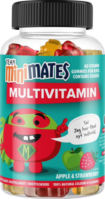 Team MiniMates - Multivitamin Apple&Strawberry 60 pcs