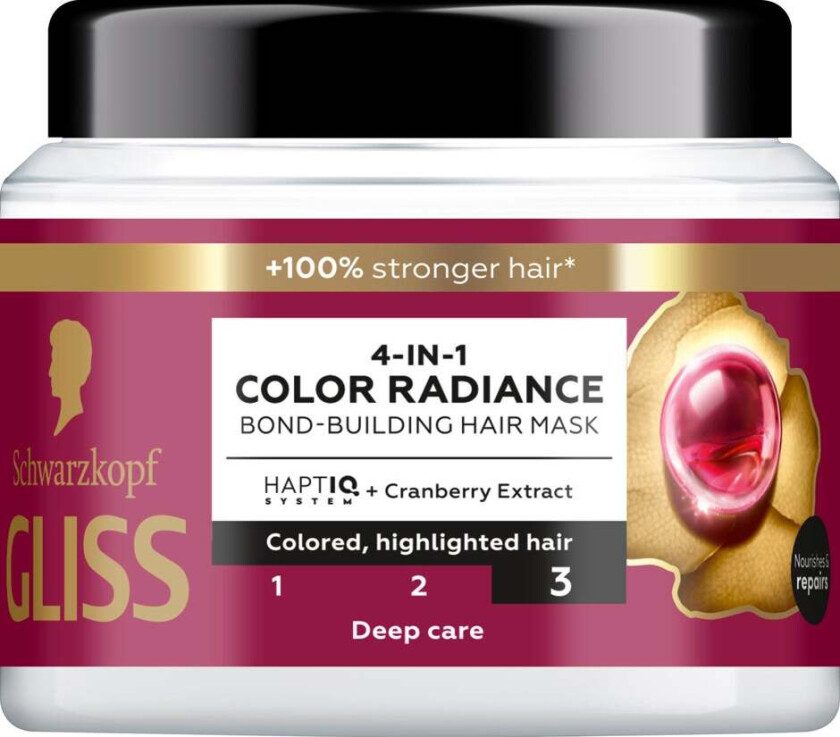 Gliss 4-In-1 Color Radiance Bond-Building Hair Mask