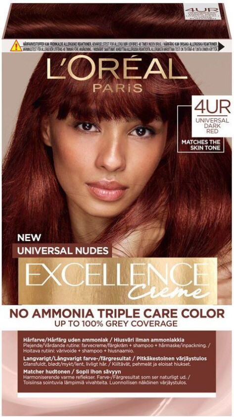 Excellence Creme Universal Nudes Hair Color 4UR Universal