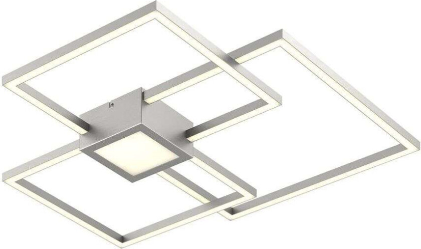 Duetto LED-taklampe nikkel 38 W