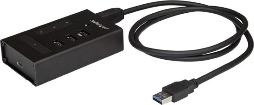 USB Hub Metal 4 Port USB-hub - USB 3.0 - 4 porter - Svart