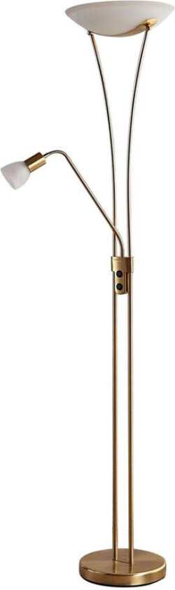 Felicia uplight med leselampe, messing