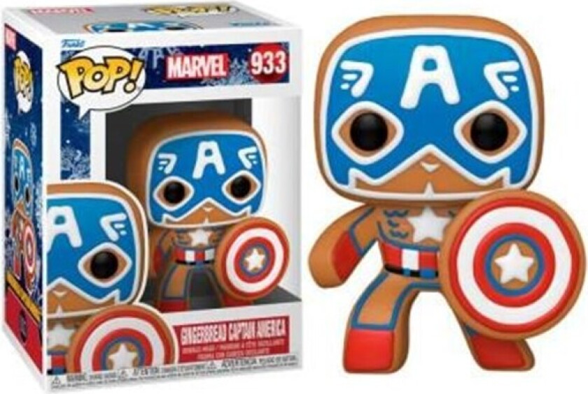 - POP! Marvel: Marvel Holiday - Gingerbread Captain America - Figur