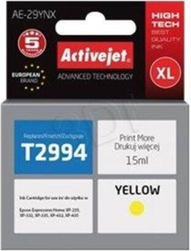 Supreme AE-29YNX - XL - yellow - ink cartridge (alternative for: Epson T2994) - Blekkpatron Yellow