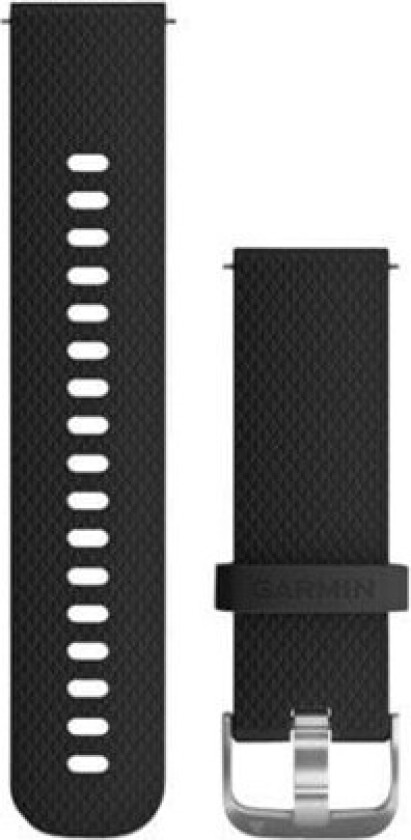 Quick Release 20 Silikon Silver Svart Svart unisex