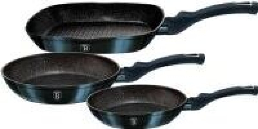 Berlingerhaus Berlinger Haus Frying pan SET OF 3 GRANITE PANS 20/24/28CM BERLINGER HAUS BH-6140 AQUAMARINE