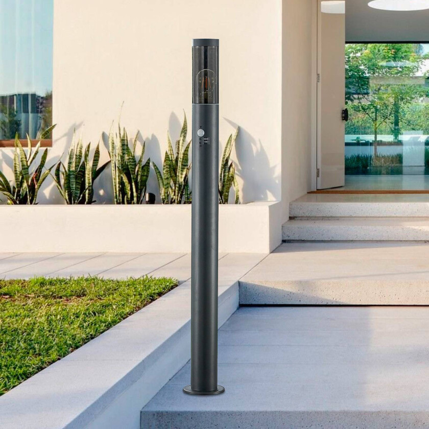 Statius veilampe jern svart sensor