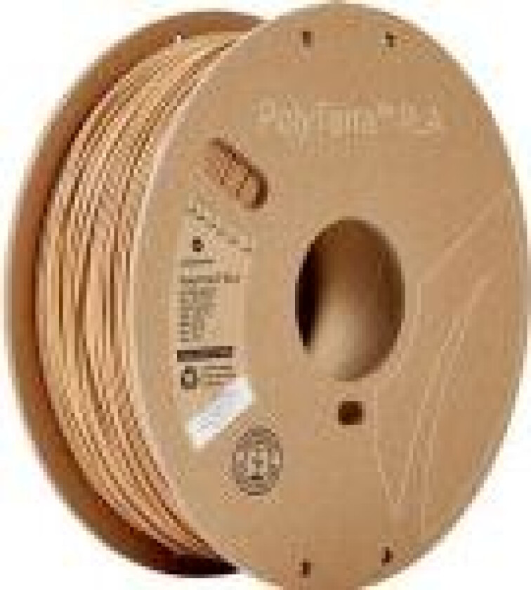 70976 PolyTerra Filament PLA-plast med lavere kunststofindhold 1.75 mm 1000 g Træbrun (silkemat) 1 stk