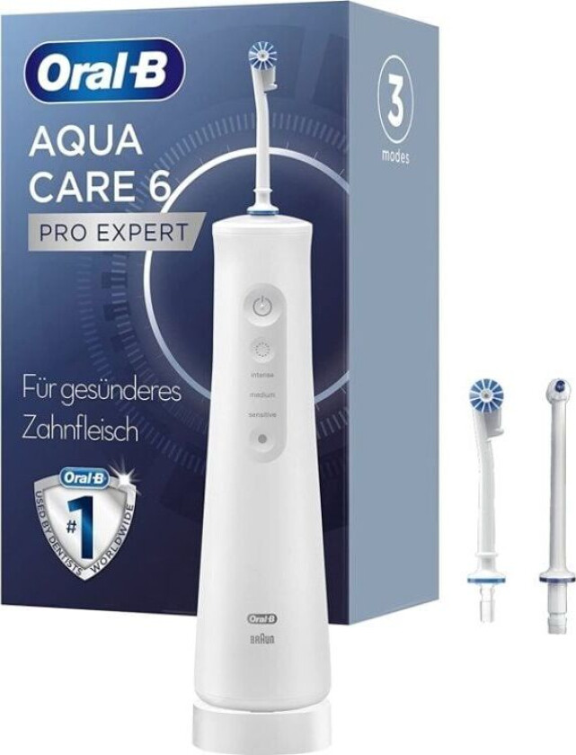 Oral-B AquaCare 6 Pro-Expert, Batteri, 2 hoder