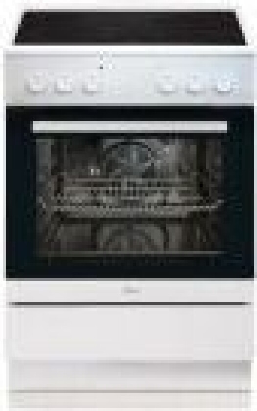 FineDesign EK 5600-90 V - Komfyr - frittstående - bredde: 60 cm - dybde: 60.5 cm - høyde: 90 cm - med selvrens - svart-hvit