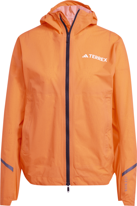 Women's Terrex Xperior 2.5L Light RAIN.RDY Jacket Semi Impact Orange M, Semi Impact Orange