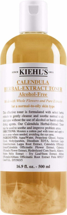 Calendula Herbal Extract Alcohol-Free Toner (Størrelse: 500 ML)