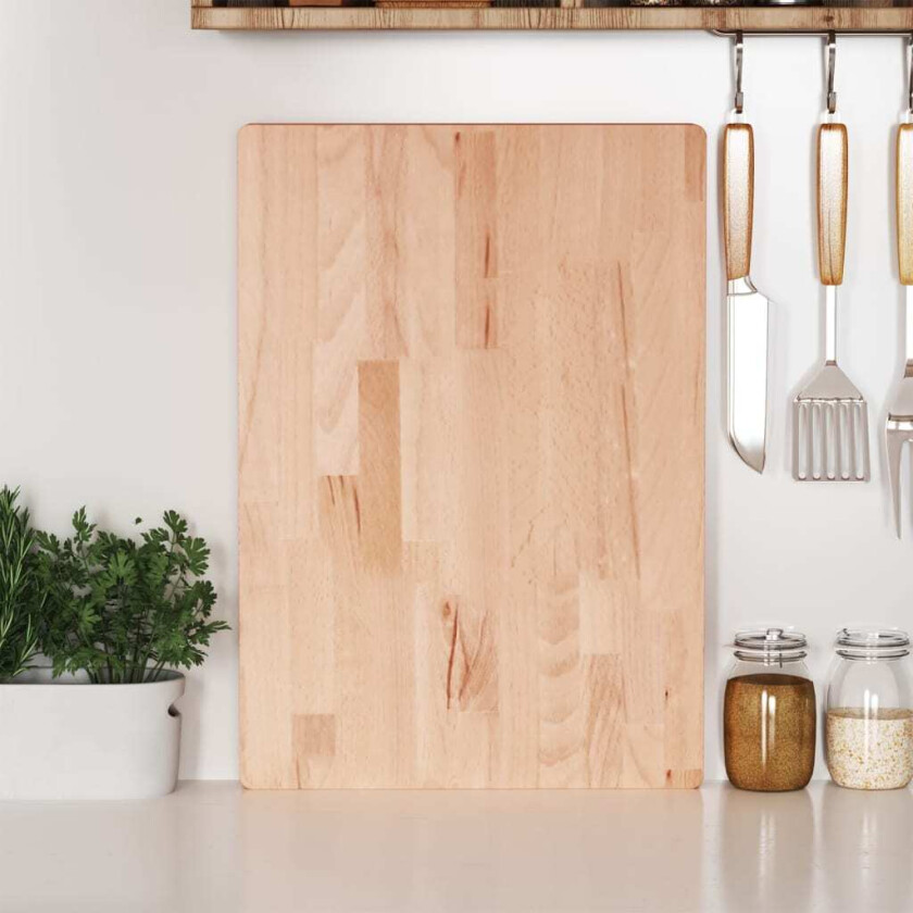 Skjærebrett 50x35x4 cm heltre bøketre