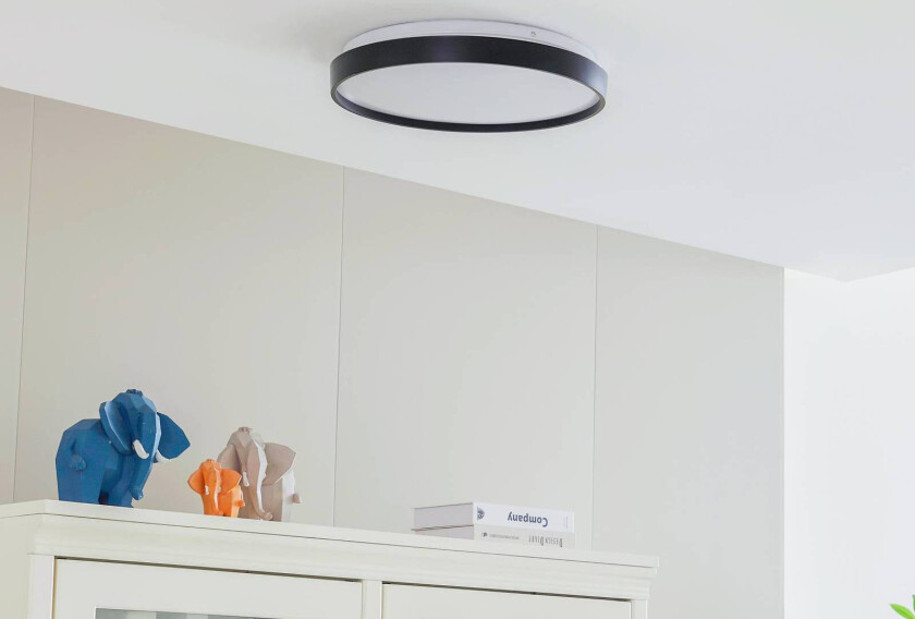 Mirren LED-taklampe smart, svart