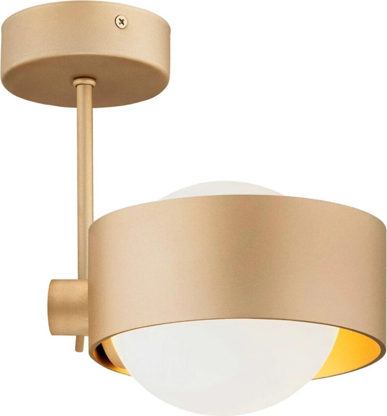 Taklampe Mado av stål, messing, 1 lyskilde