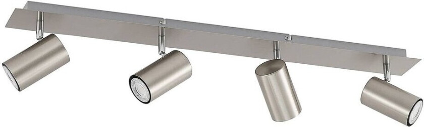 Joffrey takspot, 4 lyskilder, 80 cm, nikkel