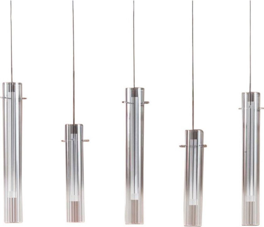 Korvitha LED-hengelampe glass 5 lyskilder