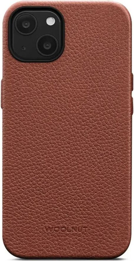 iPhone 13 WOOLNUT Ekte Skinn Deksel - MagSafe Kompatibel - Brun