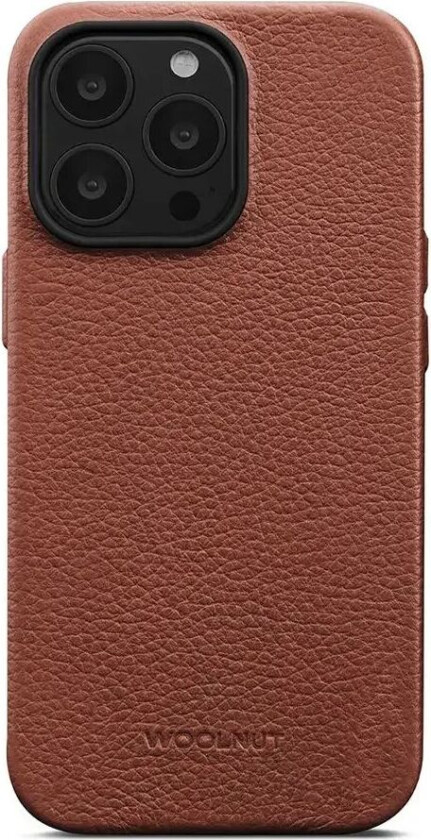 iPhone 13 Pro WOOLNUT Ekte Skinn Deksel - MagSafe Kompatibel - Brun