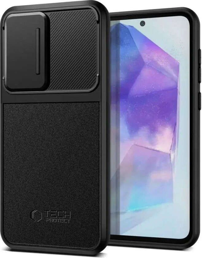 Samsung Galaxy A55 (5G) Tech-Protect Velar Cam+ Plastdeksel - Svart