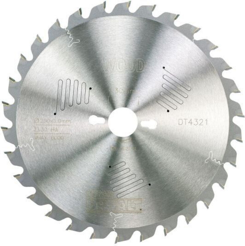 Dewalt DT4321-QZ Sirkelsagklinge 250 x 30 mm, 30T